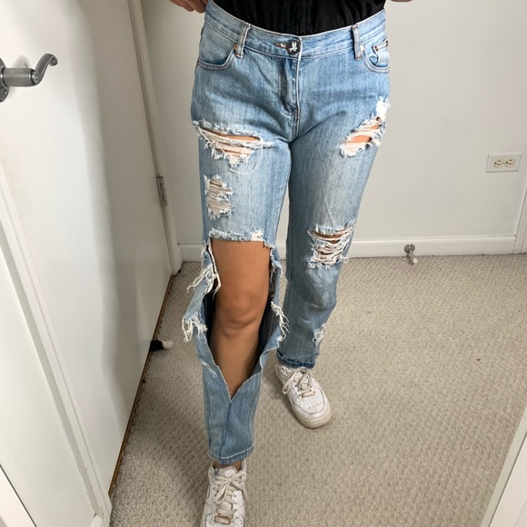 One Teaspoon Awesome Baggies Distressed Jeans - Picture 3 of 6